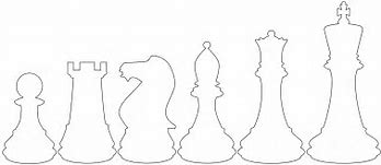 Image result for Chess Peices Outlines