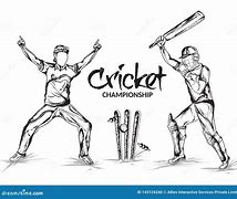 Image result for Pencil Drawing of Cricket Field Labeled