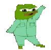 Image result for Pepe Dance Sticker