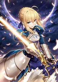 Image result for Saber Fate ASCII-art