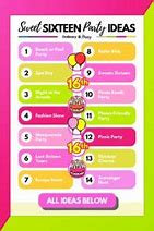 Image result for Sweet Sixteen Birthday Party Ideas