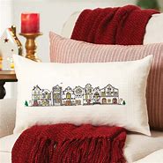 Image result for Stamped Cross Stitch Christmas Pillowcases