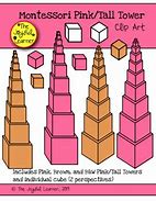 Image result for Montessori Pink Tower Clip Art
