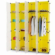 Image result for Portable Cube Closet with Clothes