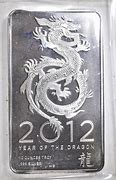 Image result for 2012 Year of the Dragon Silver Bar
