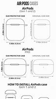 Image result for Actual Size Template for AirPod Case