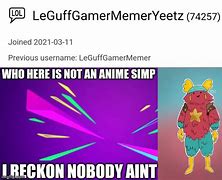 Image result for Anime Simp Meme
