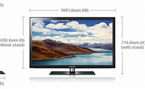 Image result for 46 TV Dimensions