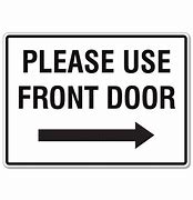 Image result for Entrance Sign Right Arrow