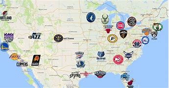 Image result for NBA Teams USA Map