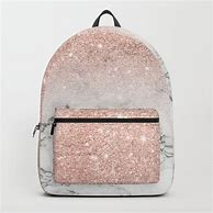 Image result for Marble Rose Gold Backpack