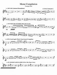 Image result for Easy Trumpet Meme Sheet Music