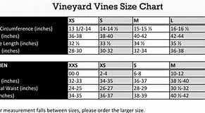 Image result for Vineyard Vines Sizing Chart