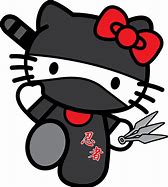 Image result for Hello Kitty with Black Background