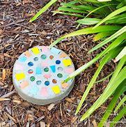 Image result for Homemade Mosaic Stepping Stones