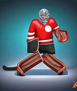 Image result for Ice Hockey Goalie Cartoon