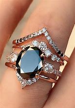 Image result for Black Band Engagement Rings