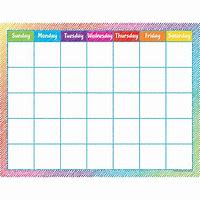 Image result for Colorful Blank Monthly Calendar