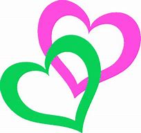 Image result for Pink and Green Hearts