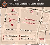 Image result for Leeds City Centre Pub Map