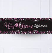 Image result for Hand Painted Happy 40th Birthday Banner