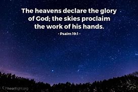 Image result for Psalm 19:1