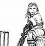 Image result for Boy Girl Cricket Illustration