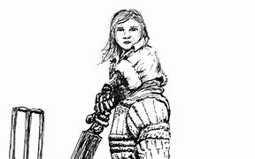 Image result for Women Cricket Art