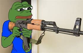 Image result for Pepe No with Guns Meme