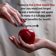 Image result for Eat a Red Apple Day