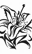 Image result for Lily Flower Stencil