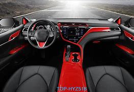 Image result for 2018 Toyota Camry White with Red Interior