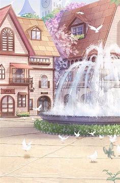 Anime Water Fountain