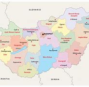 Image result for Detailed Map of Hungary
