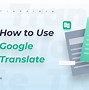 Image result for Google Translate Eng French