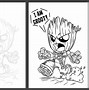 Image result for Angry Baby Groot Cartoon
