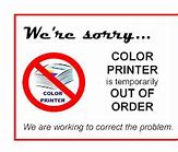 Image result for Broken Printer Notice