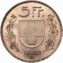 Image result for Switzerland 5 Francs