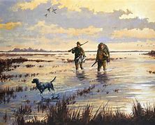 Image result for Hunting Painting Black and White