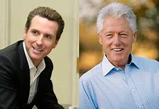 Image result for Gavin Newsom and Bill Clinton