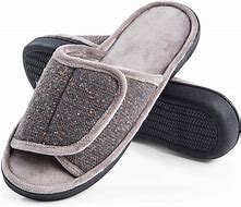 Image result for Men's Leather Open Toe Slippers