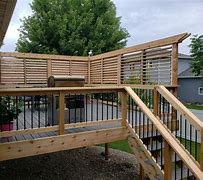 Image result for Deck Railing Privacy Screen