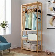 Image result for wood stand clothing racks