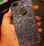 Image result for Glitter Phone Case Black Rose Gold