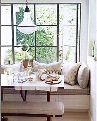 Image result for Window Sill Bench Kitchen Table