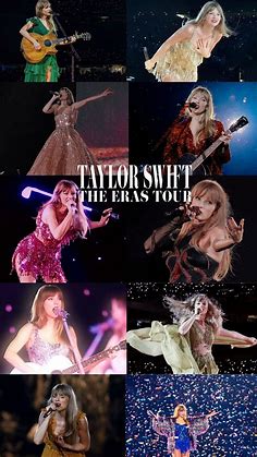Taylor Swift Eras Tour Collage Wallpaper in 2023 | Taylor swift fan, Taylor swift concert, Taylor swift wallpaper