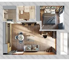 Image result for 35 Square Meters Apartment