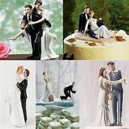 Image result for Funny Wedding Cake Toppers