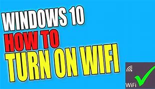 Image result for How to Turn On Wi-Fi