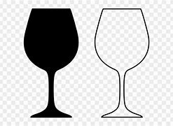 Image result for Wine Glass Clip Art Black White